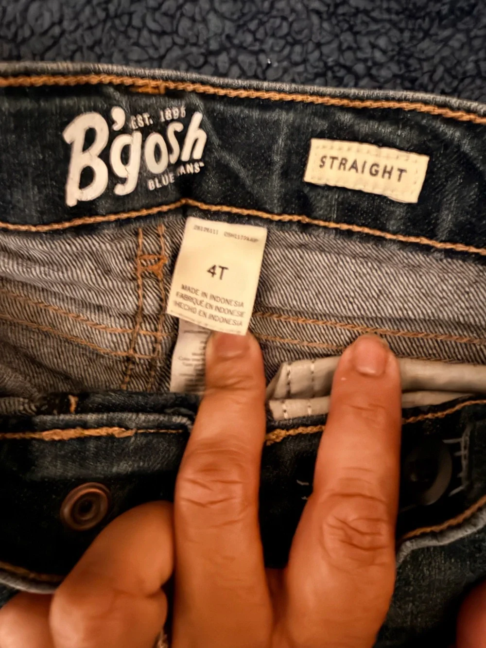 OshKosh B'gosh Boys Faded Blue Denim Jeans Pair